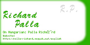 richard palla business card